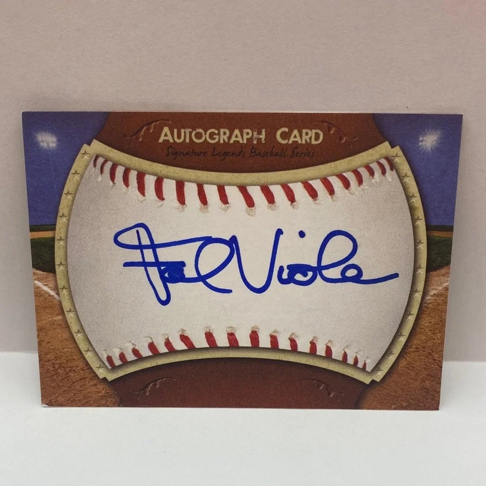Frank Viola Mets Twins In Person Autograph (064)
